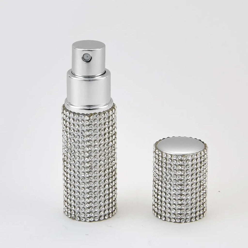 Empty Portable Spray Bottle Mini Bling Crystal Refillable Perfume Atomizer Bottle Scent Pump Case Travel Perfume Atomizer