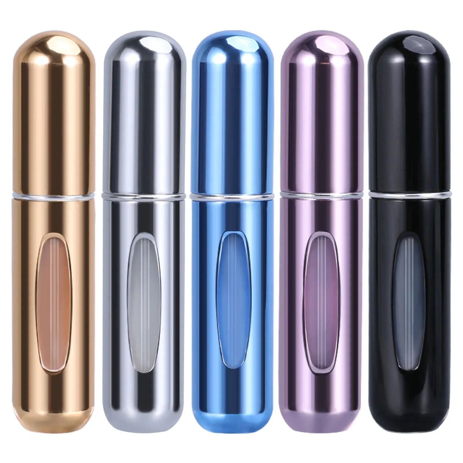 5/8Ml Refillable Perfume Spray Atomizer Aluminum Perfume Spray Scent Pump Perfume Atomizer Refillable Mini Bottle for Travel