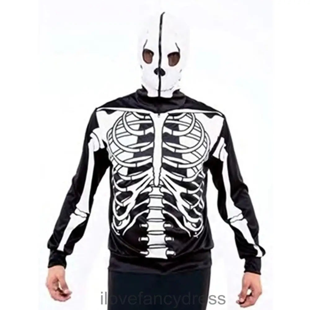 3D Skeleton Print Hoodie
