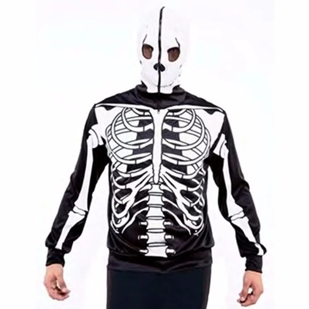 3D Skeleton Print Hoodie