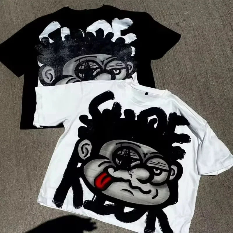 Y2K Big Face Graphic Tee