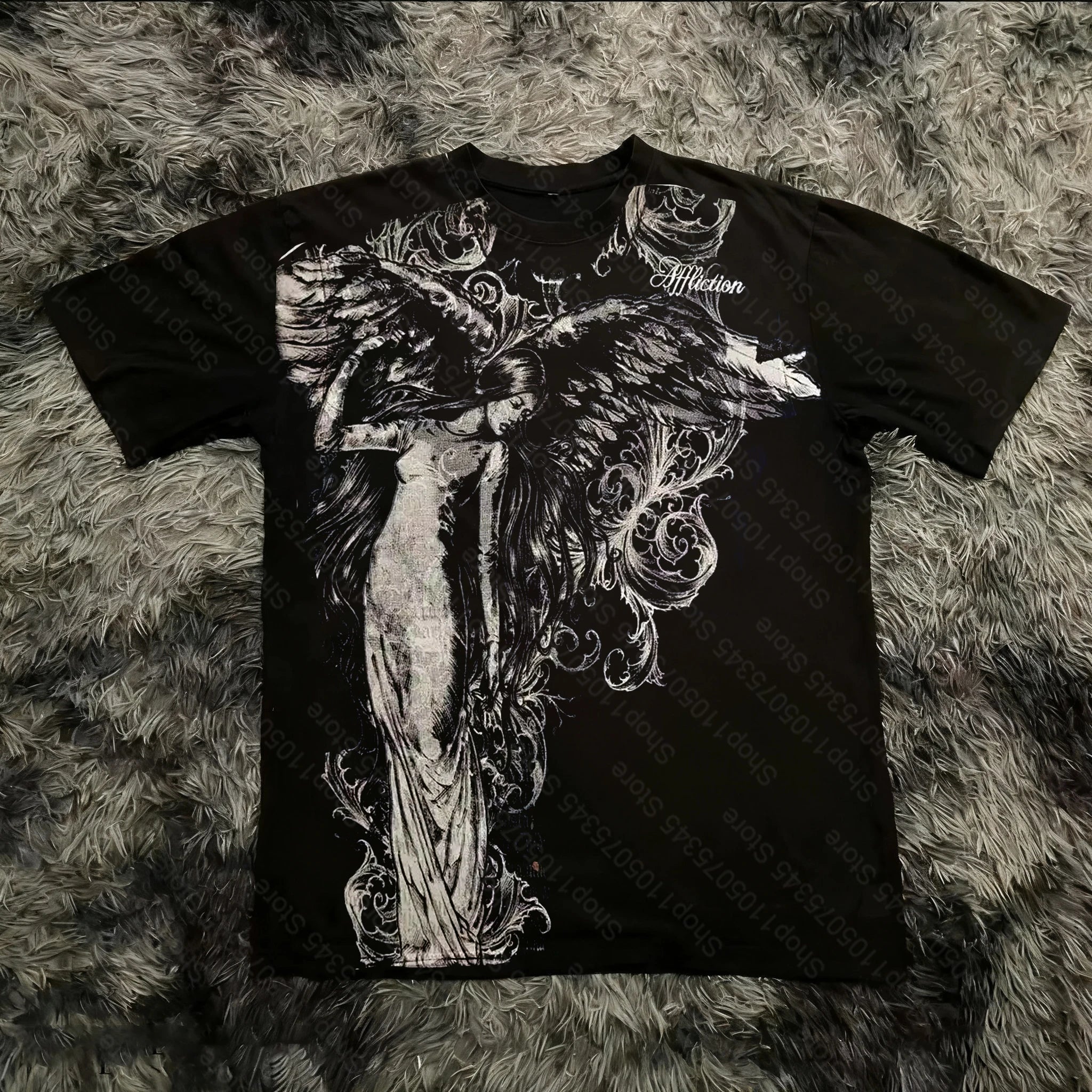 Retro Gothic Oversized Tee