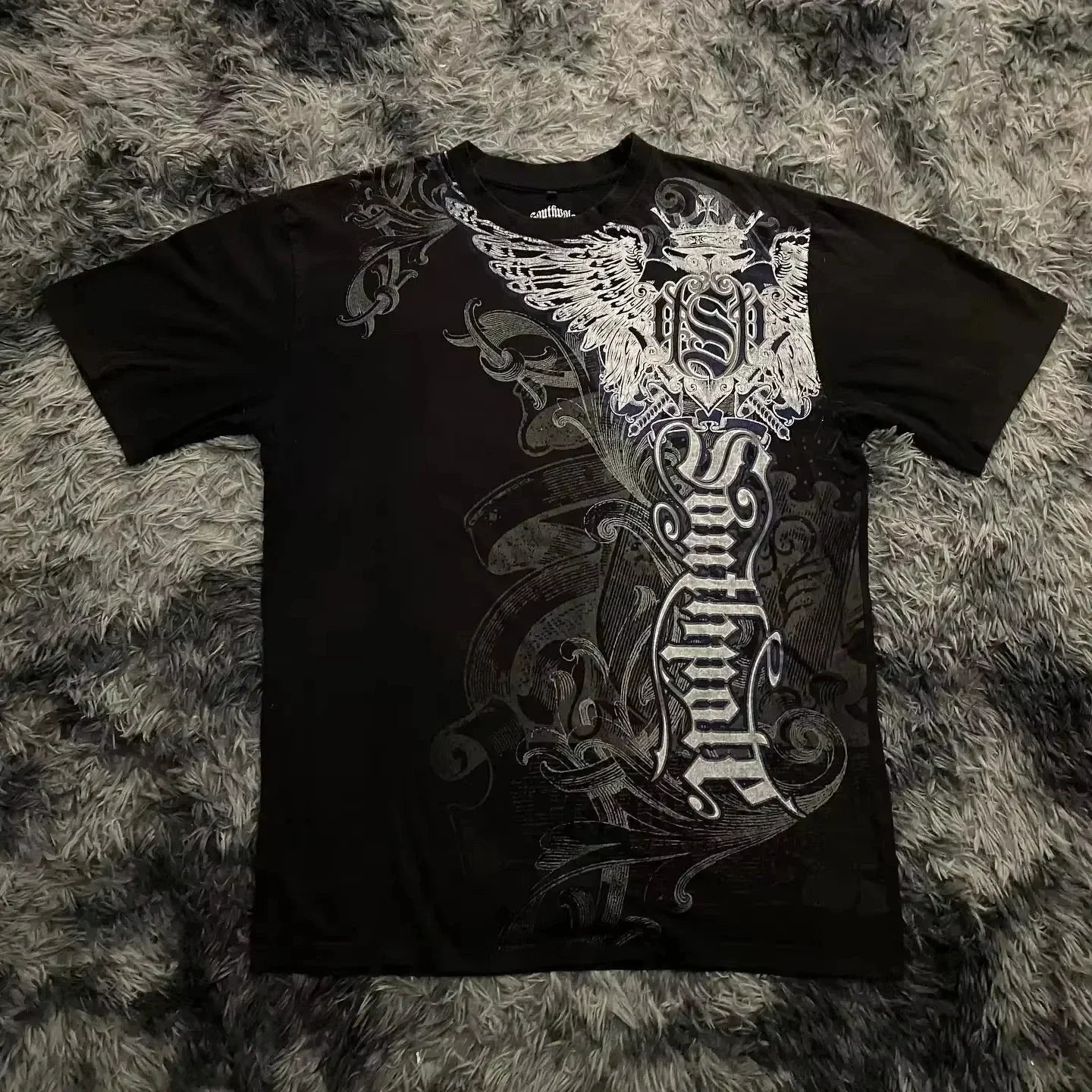 Retro Gothic Oversized Tee