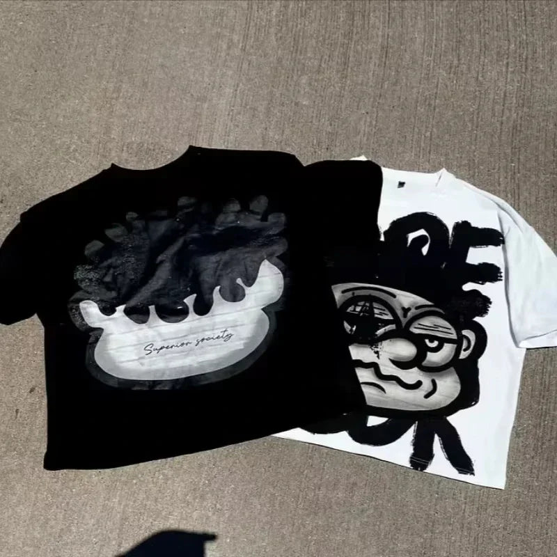 Y2K Big Face Graphic Tee