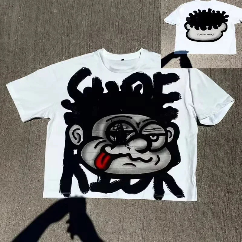 Y2K Big Face Graphic Tee