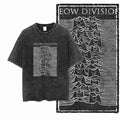 Acid Wash Cat Print Graphic Tee