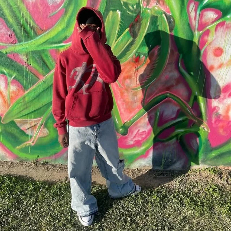 Y2K Running Figure Hoodie