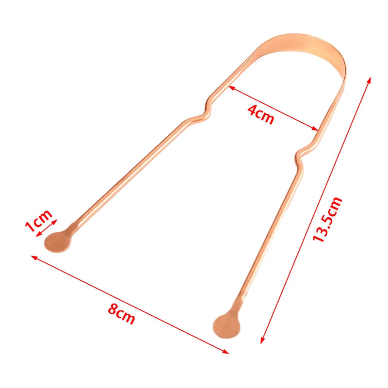Pure Copper Tongue Scraper