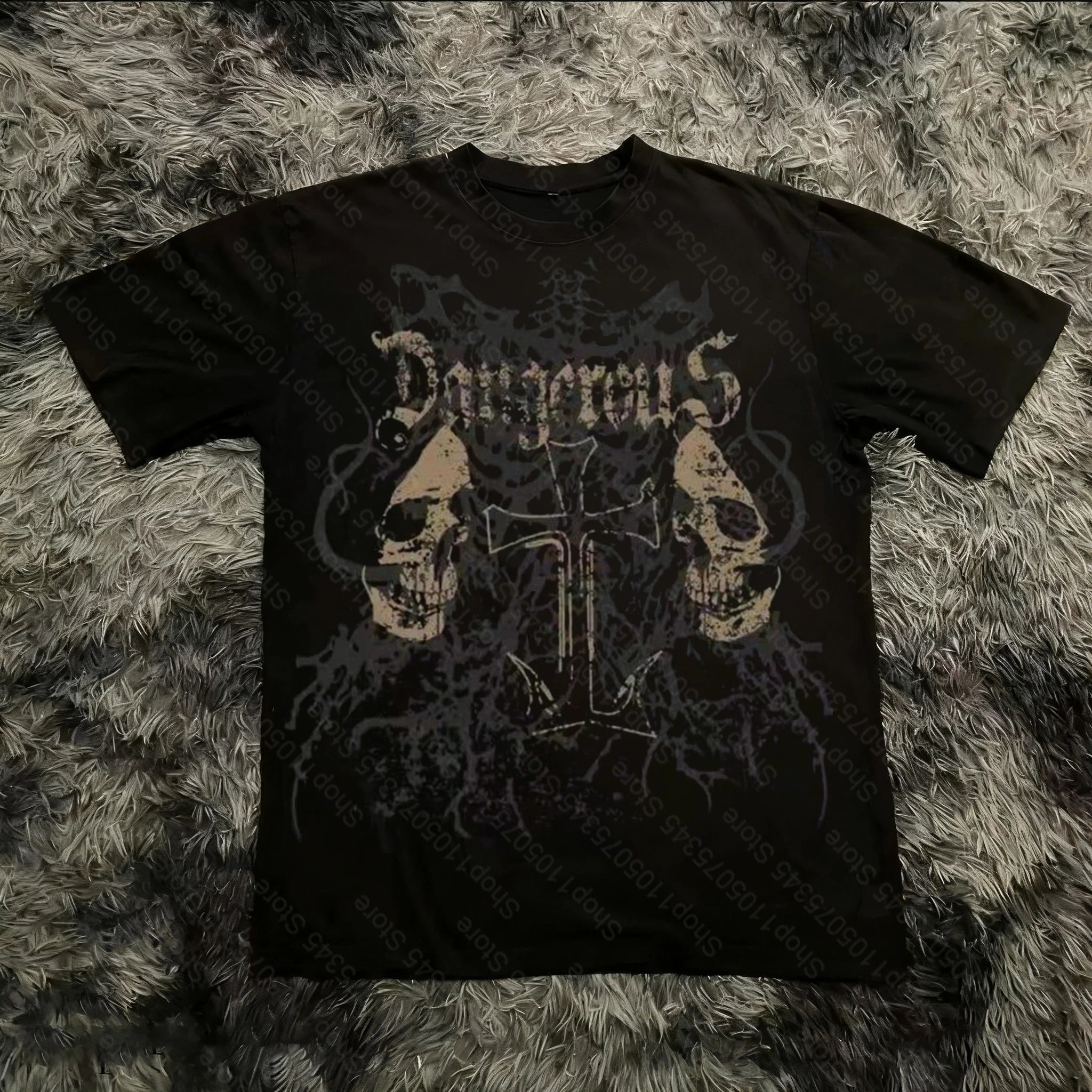 Retro Gothic Oversized Tee