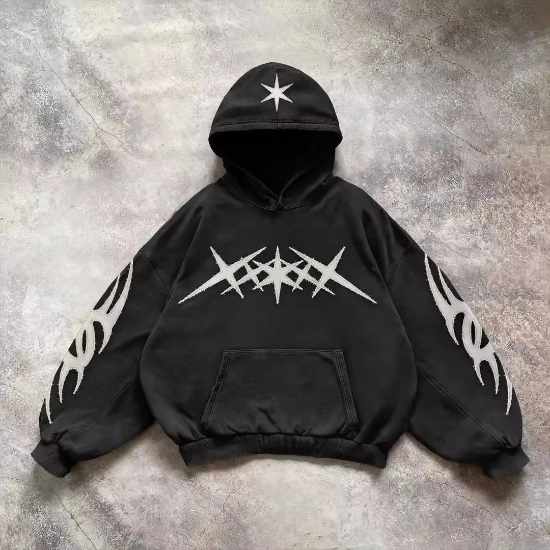 Gothic Graphic Oversized Hoodie