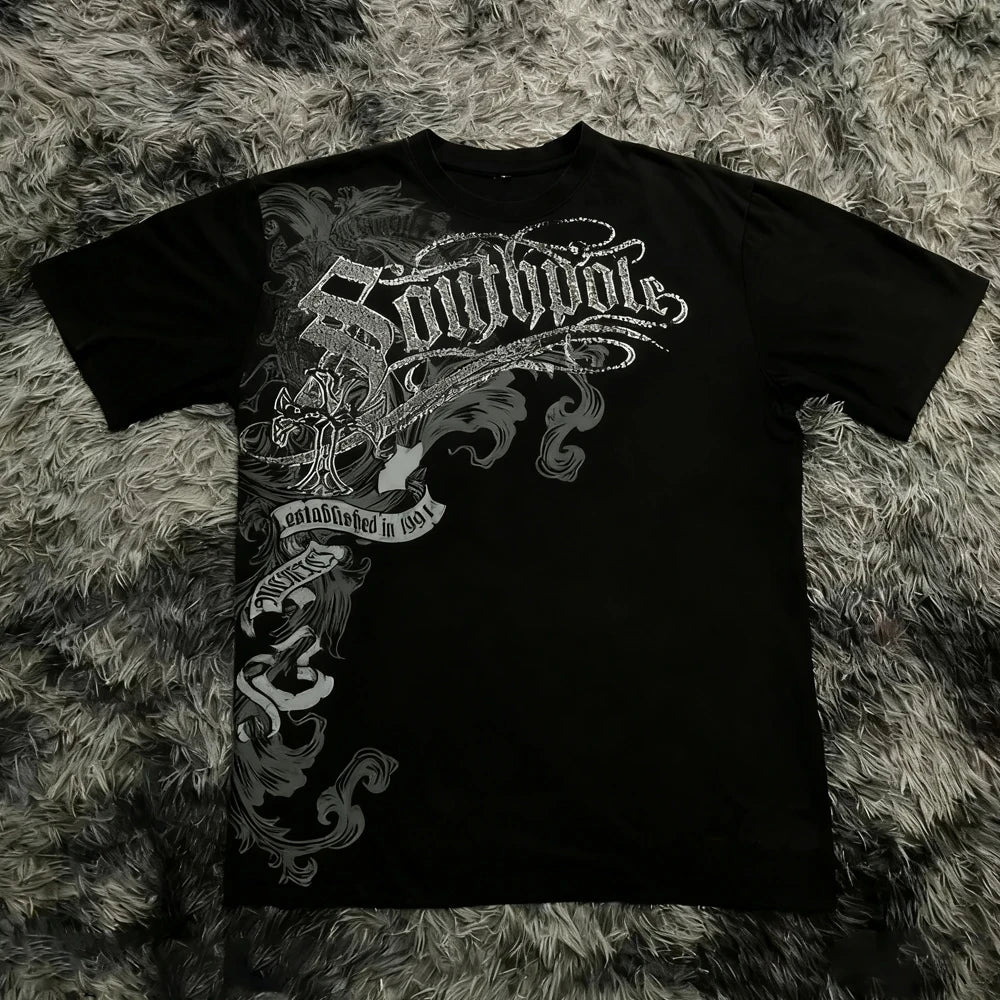 Retro Gothic Oversized Tee
