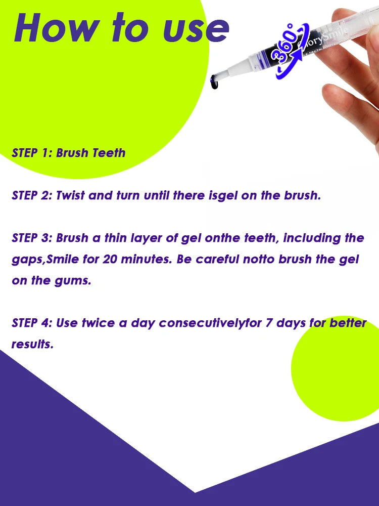 Purple Colour-Correcting Teeth Whitening Pen