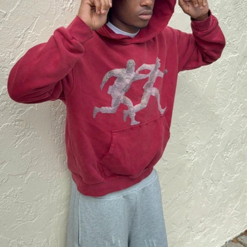 Y2K Running Figure Hoodie