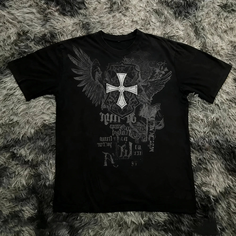 Retro Gothic Oversized Tee