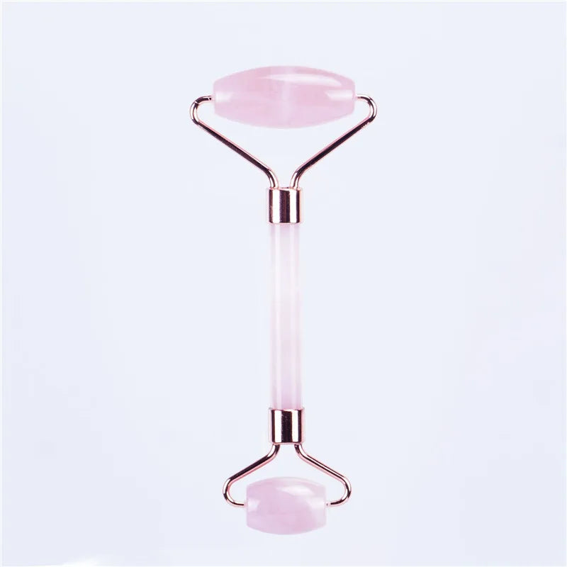 Rose Quartz Facial Roller & Gua Sha Set