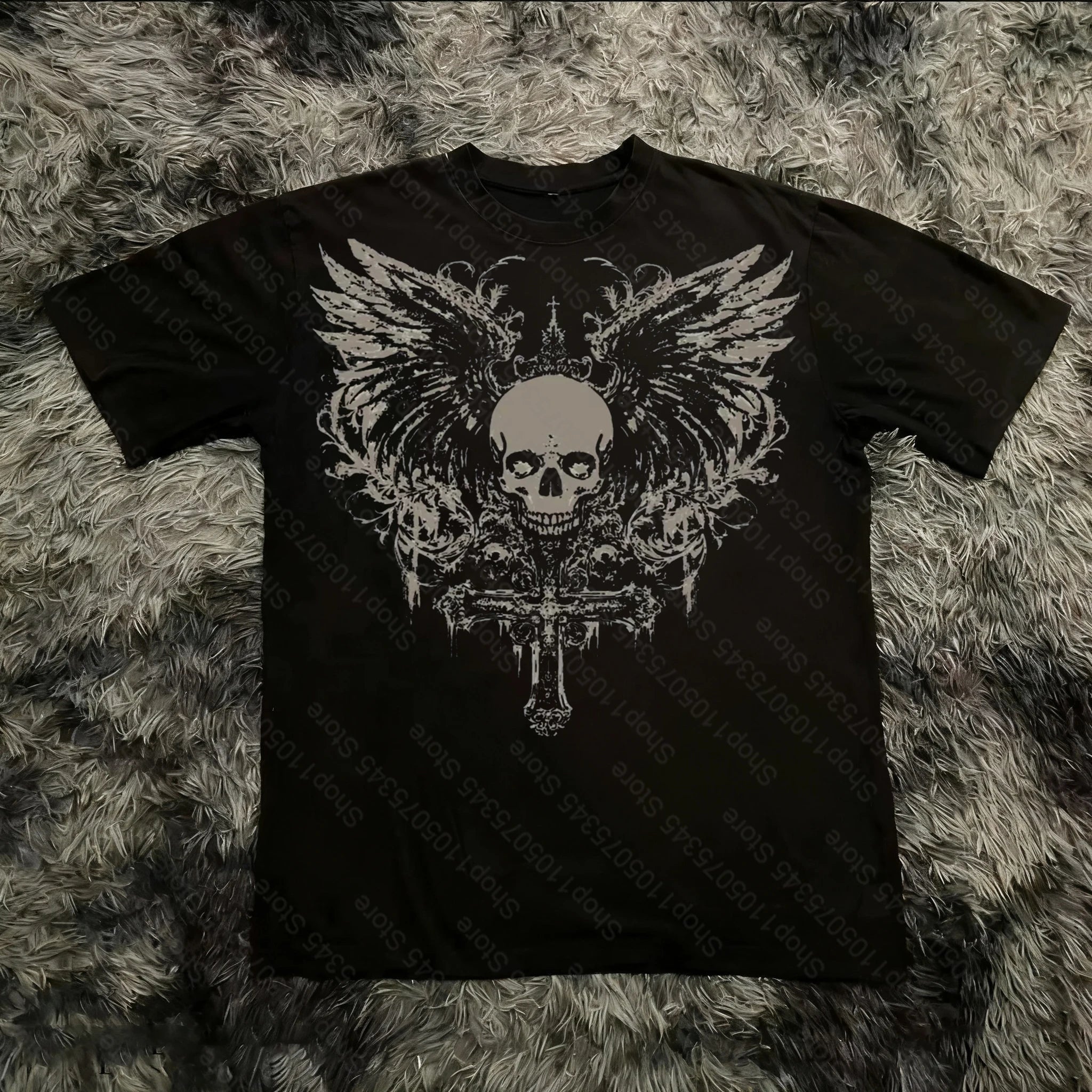 Retro Gothic Oversized Tee
