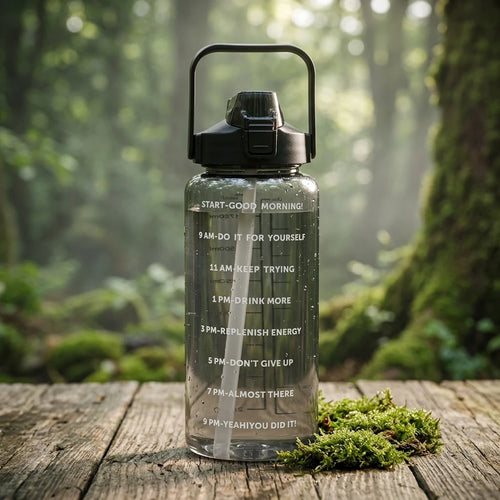 2L Motivational Water Bottle with Time Marker