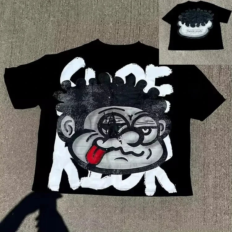 Y2K Big Face Graphic Tee