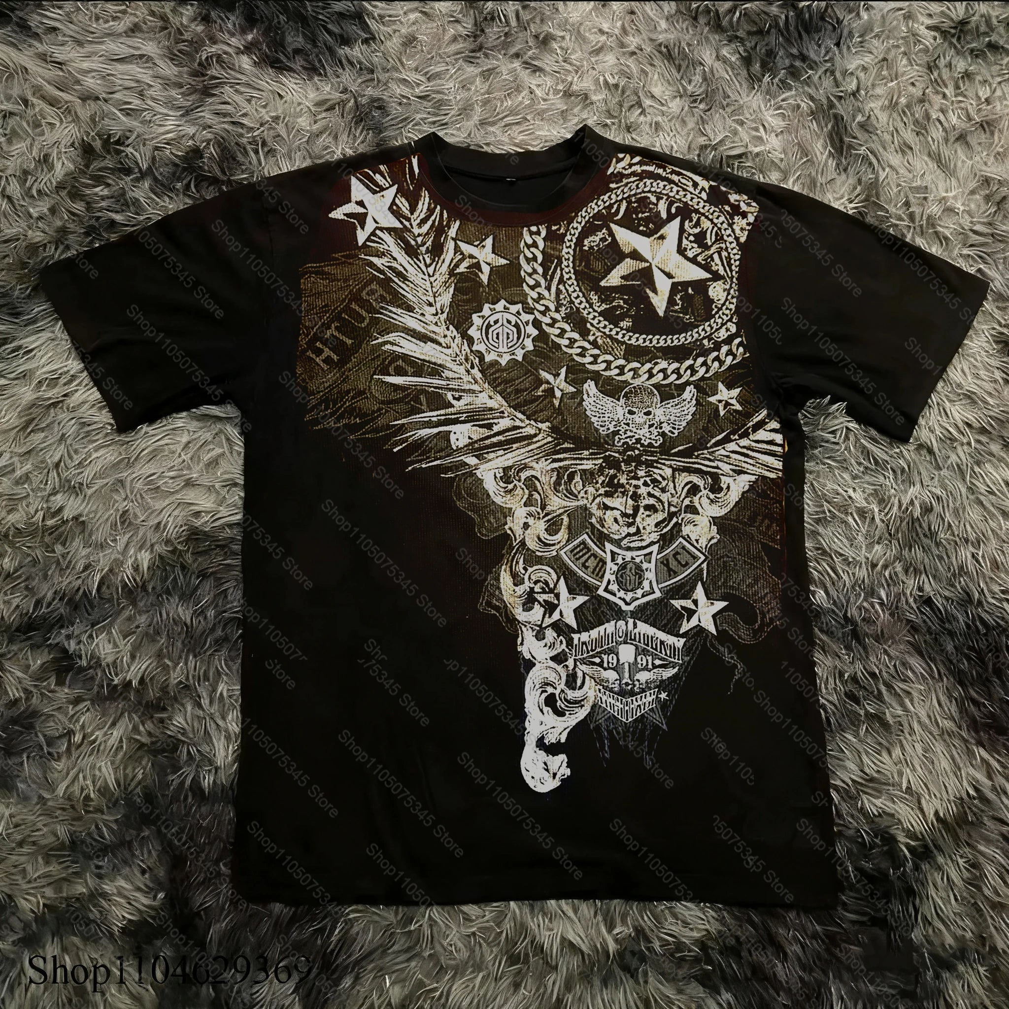 Retro Gothic Oversized Tee