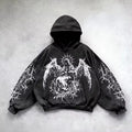 Gothic Graphic Oversized Hoodie