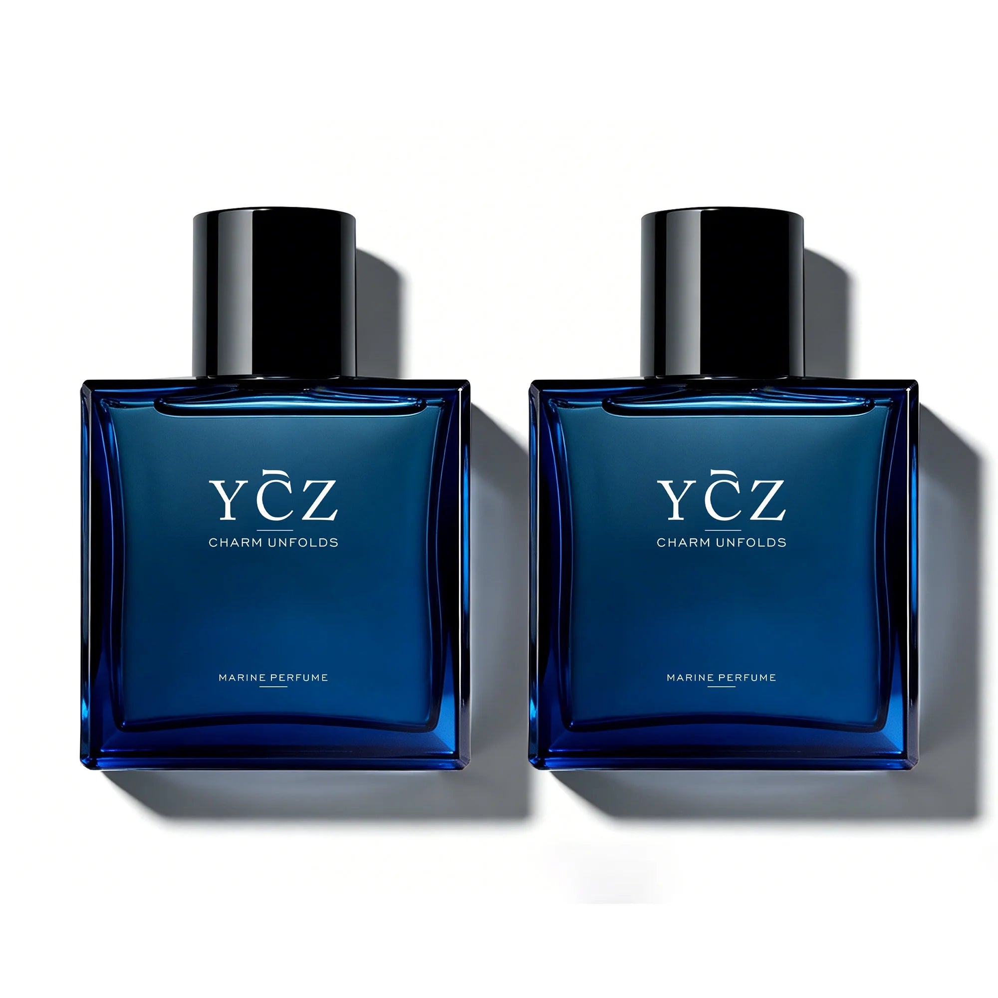 Charm Unfolds Men'S Cologne, Midnight Marine Eau De Parfum, Aromatic Marine and Oriental Woody Fragrance, 1.7 Fl Oz, 2 Count