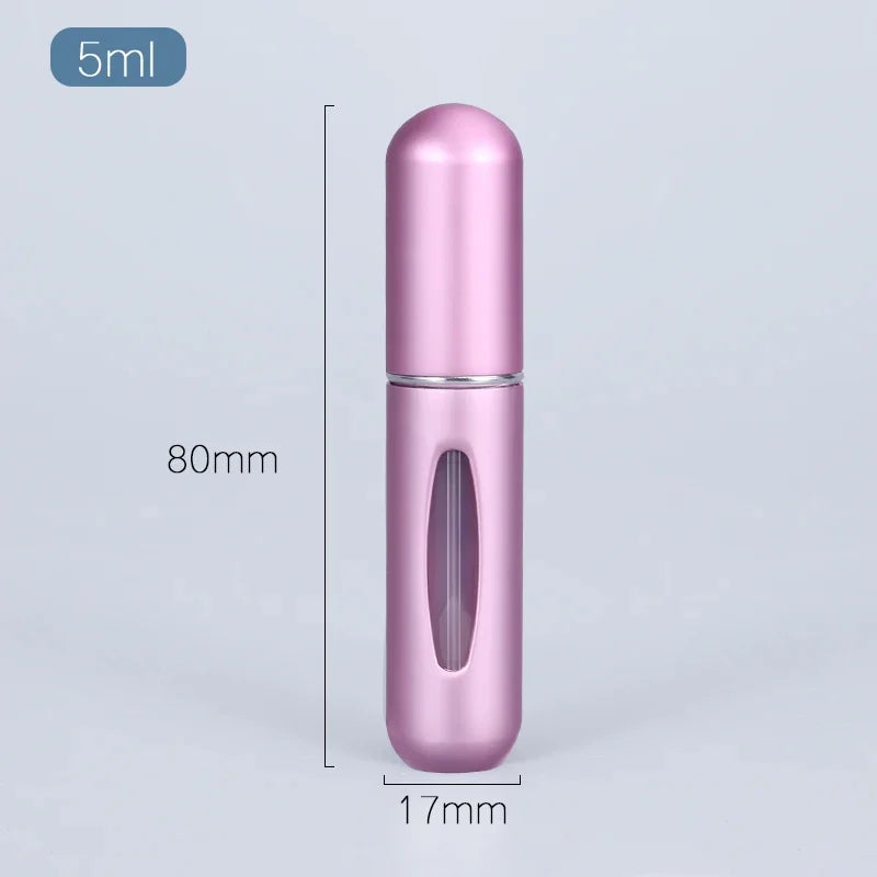 5/8Ml Refillable Perfume Spray Atomizer Aluminum Perfume Spray Scent Pump Perfume Atomizer Refillable Mini Bottle for Travel