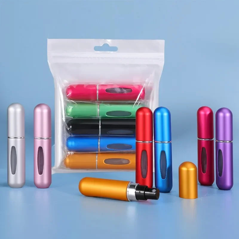 5/8Ml Refillable Perfume Spray Atomizer Aluminum Perfume Spray Scent Pump Perfume Atomizer Refillable Mini Bottle for Travel